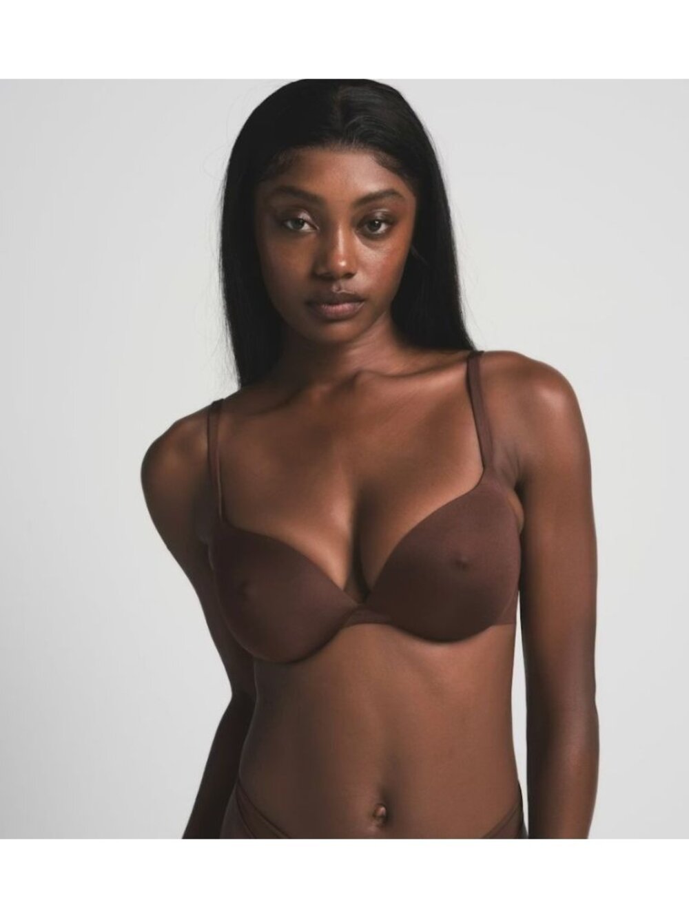 Skims Ultimate Nipple Push Up Bra Cocoa Size 32D NWT